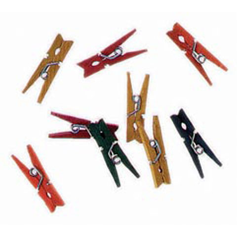 Darice Mini Spring Clothespins 50 per package 1"/2.54 cm